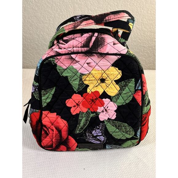 Vera Bradley Pink Red Yellow Blue Floral Lunch Bag - Picture 3 of 12